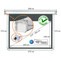 Elektrisch projectiescherm 119" - BOL.COM