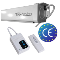 Elektrisch projectiescherm 180" (16:9) - WIT - BOL