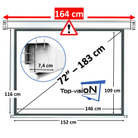 Elektrisch scherm 72" - 183 cm (4:3)