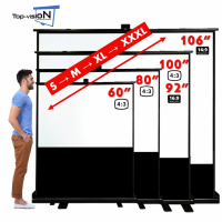 Vloerscherm 100" - 254 cm
