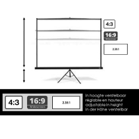 Tripod screen 120" - 305 cm (4:3)