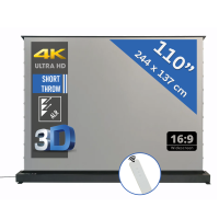 Elektrisch vloerscherm 110" - 280 cm