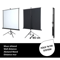 Tripod screen 100" - 254 cm 