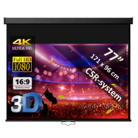 Manual screen 77" - 196 cm (16:9)