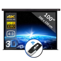 Elektrisch projectiescherm 100" - 254 cm (4:3)