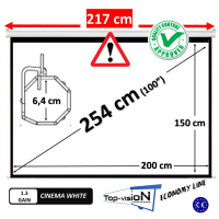 Manueel 100" - 254 cm (4:3) - economy