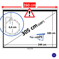 Manueel 120" - 305 cm (4:3) - economy