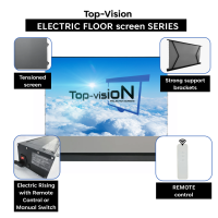 Elektrisch vloerscherm 120" - 305 cm