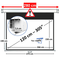 Manueel projectiescherm 120" - 305 cm (16:9)
