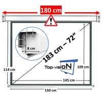 Elektrisch scherm 72" - 183 cm (4:3)