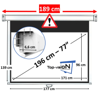 Manueel projectiescherm 77" - 196 cm (16:9)