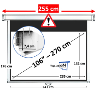 Manual screen 106" - 270cm (16:9)