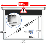Manual screen 120" - 305 cm (16:9)