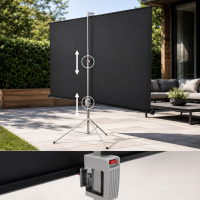Statiefscherm 100" - 254 cm