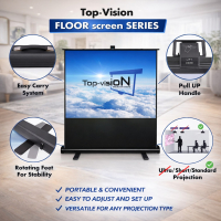 Vloerscherm 100" - 254 cm