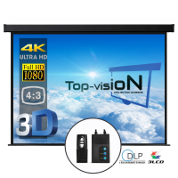 Elektrisch projectiescherm 100" - 254 cm (4:3)