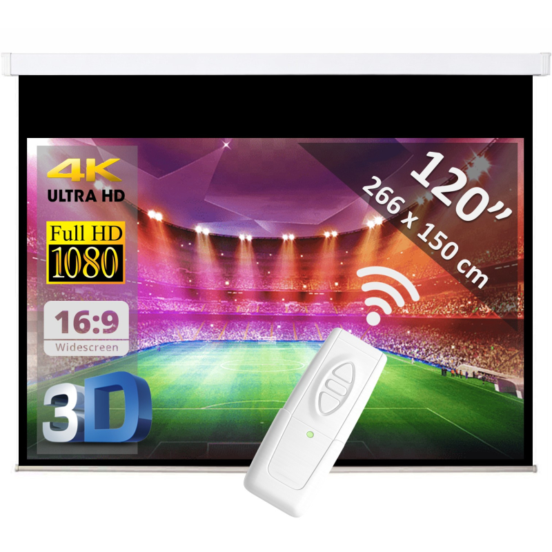 Elektrisch scherm 120" - 305 cm (16:9)