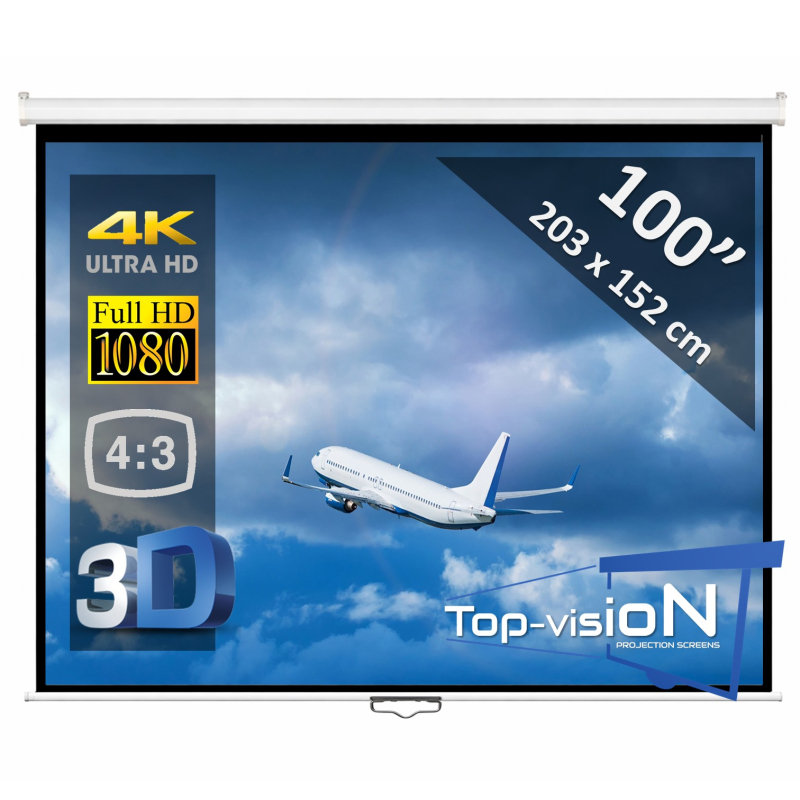 Manueel 100" - 254 cm (4:3) - economy