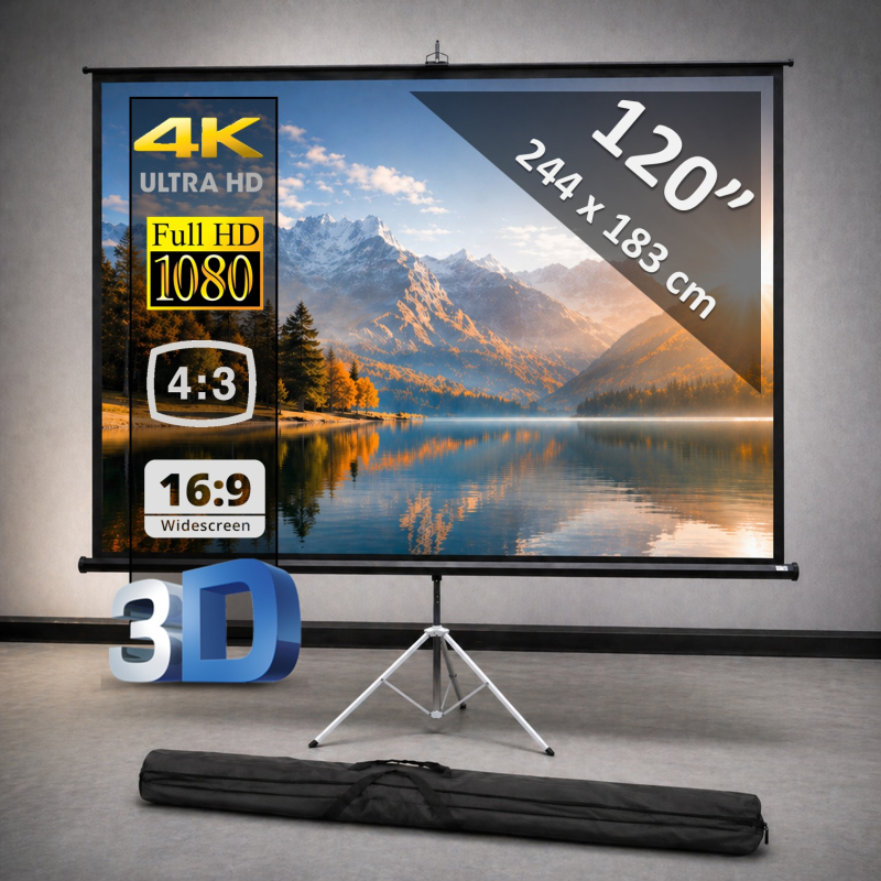 Statiefscherm 120" - 305 cm (4:3)