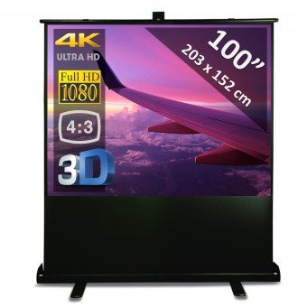 Floorscreen 100" - 254 cm