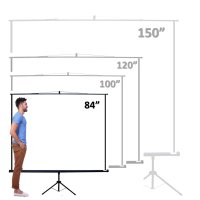 Statiefscherm 84" - 213 cm